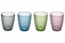 Set 4 Bicchieri Acqua in Vetro 240 ml Villa d'Este Home Tivoli Diamond