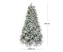 Albero di Natale Artificiale Innevato Mandorlo Varie Misure