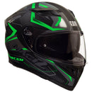 Casco Integrale per Scooter Visiera Lunga CGM Mach 2 316G Verde Fluo Opaco Varie Misure