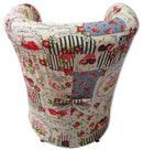 Poltrona Imbottita 65x65x75 cm in Tessuto Renier Romanticarden