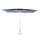 Ombrellone da Giardino 2x3 m Palo Ø48 mm Poly Eco in Acciaio Telo Grigio