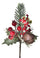 Set 12 Pick con Campana H22 cm Rosso