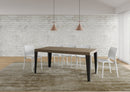  Tavolo Allungabile 200-304x90x77 cm Flame Premium Tortora Telaio Antracite