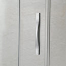 Box Doccia Angolare 80x90 cm 2 Ante Battenti in Cristallo Opaco 6mm H198 Fosterberg Aalborg Duo