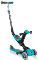Monopattino Passeggino Triciclo a 3 Ruote Globber Go-UP Deluxe Turchese
