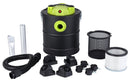 Bidone Aspiracenere Aspirapolvere 1200W Qlima ASZ1020 Nero e Verde