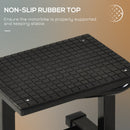 Cavalletto Alzamoto max 150kg con Superficie in Gomma e Manovella 48x34x43 cm in Acciaio Nero
