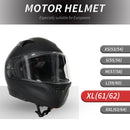 Casco Integrale per Scooter Visiera Lunga Nero Varie Misure