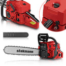 Motosega a scoppio Benzina 2 Tempi 52 cc Lama 50 cm Taglia Legna Rami EasyStart Rosso