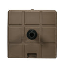 Base per Ombrellone 49x49x36,5 cm Riempibile con Maniglia in HDPE e Acciaio Marrone   