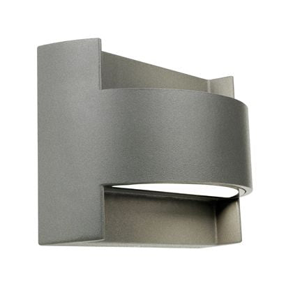 Lampada Applique Emissione in Alto e Basso Colore Grigio per Esterno Linea Umbe Sovil sconto