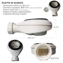 Piatto Doccia in Pietra Bonussi Ardesia Stone Side Bianco Varie Misure