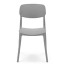 Set 6 Sedie 46x79x54 cm in Polipropilene Elodie Grigio Ice