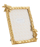 Cornice Flamingo 25x2,8x21 cm in Resina e Vetro Oro      