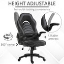 Sedia da Gaming Ergonomica 66,5x51x115-125 cm in Similpelle  Nera