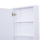 Specchio Armadietto da Bagno Pensile Bianco 50x90x12 cm 