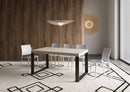 Tavolo Allungabile 160-264x90x77 cm Tecno Premium Cashmere Telaio Antracite 