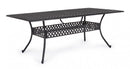 Tavolo Ivrea Rett 213x107 cm Antracite in Alluminio