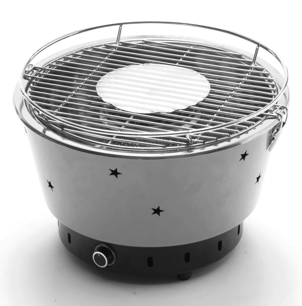 sconto Barbecue a Carbone Carbonella Portatile Ø34 cm Taddei Quick Grigio