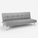 Divano Letto 172x74x75 cm in Tessuto Grigio chiaro