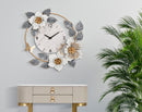 Orologio da Muro Flowers 64x8x64 cm in Ferro Multicolor      