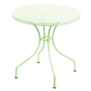 Tavolo da Giardino Ø70x71 cm con Piano Traforato in Ferro Neffy Verde