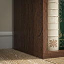 Libreria a Cubi 50x24x106 cm Vani a Giorno di Diverse Dimensioni Rivestimento in Melamina Color Noce  