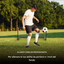 Porta da Calcio 182x122x61 cm Allenamento Football con Picchetti in Metallo Nero