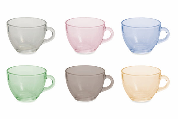 acquista Set 10 Tazzine da Caffè Ø9x7 cm in Vetro Villa d'Este Home Tivoli Glass Multicolor