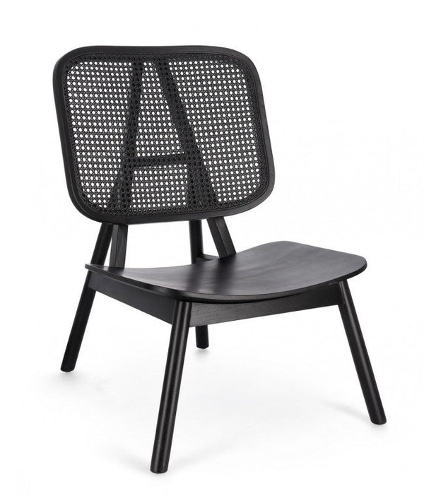 Poltrona Soggiorno 68x80x92,5 cm Yves in Legno Nero acquista