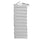 Cuscino Outdoor Imbottito Idrorepellente per Lettino da Esterno 60x180 cm in Poliestere e Policotone Grigio