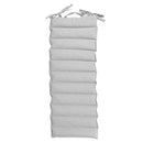 Cuscino Outdoor Imbottito Idrorepellente per Lettino da Esterno 60x180 cm in Poliestere e Policotone Grigio      