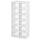 Set 2 Librerie Scaffale porta CD e DVD 21x22,5x88,5 cm a 12 Ripiani Totali per 204 CD