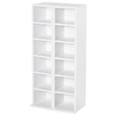Set 2 Librerie Scaffale porta CD e DVD 21x22,5x88,5 cm a 12 Ripiani Totali per 204 CD
