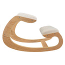 Sedia Ergonomica con Inginocchiatoio 55x85x54 cm in Legno con Accessori Beige 