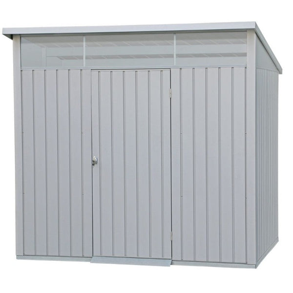 Casetta Box da Giardino 249,1x209,3x231,1 cm in Acciaio Zincato Grigio sconto