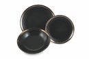 Servizio Piatti 18 Pezzi in Gres Villa d'Este Home Tivoli Naima Nero / Bronzo