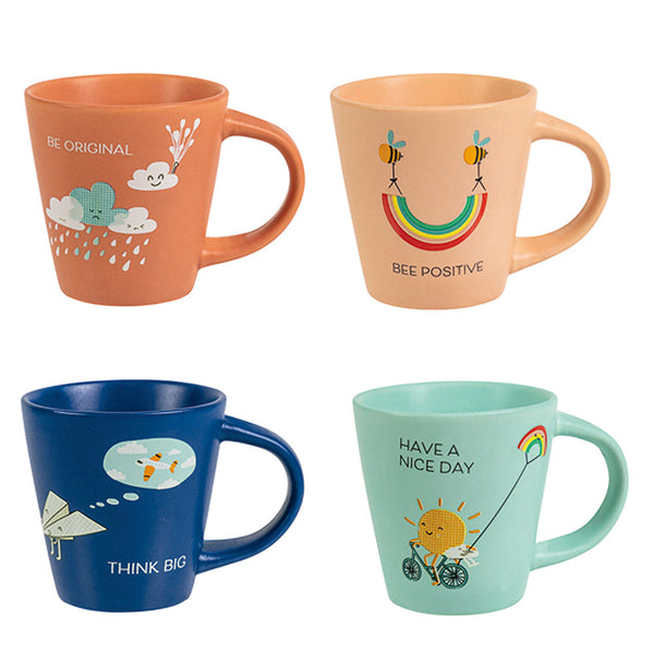 Set 6 Tazzine 90 ml in Porcellana Villa d'Este Home Tivoli Be Positive sconto