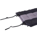 Materassino Gonfiabile da Campeggio con Cuscino in PVC Nero e Grigio 191x63x5 cm 