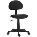 Sedia da Ufficio Girevole 43x51x73-85 cm in Tessuto Elastico Nero   
