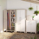 Armadio 2 Ripiani 80x44x100 cm Keter Gulliver Basso XL Sabbia e Beige