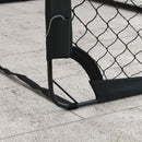 Set da 2 Porte da Calcio per Bambini da 6 Anni con Luci LED 120x90x90 cm Pieghevoli con Borsa di Trasporto 