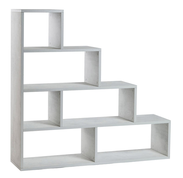 acquista Libreria a Scala 4 Ripiani 150x144x38 cm Ossido Bianco