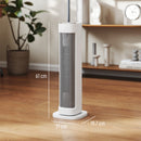 Termoventilatore Ceramico PTC 2000W con 3 Temperature Regolabili Timer e Telecomando Bianco      