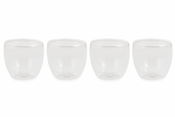 prezzo Set 4 Tazzine Caffè Senza Manico in Vetro Incamiciato 90 ml Villa d'Este Home Tivoli Moka