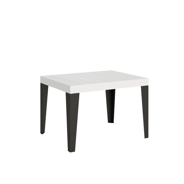 online Tavolo Allungabile 120-204x80x77 cm Flame Bianco Frassino e Antracite