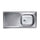 Lavello 50 series 100x50 cm 119 sinistro