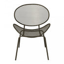 Poltrona Midway Impilabile 64x54x85 h cm in Acciaio Taupe