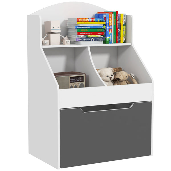 acquista Libreria per Bambini 2 Livelli con Cassetto 62x40x88 cm Bianco