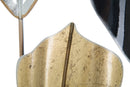 Pannello Lex 120x2,5x78,5 cm in Ferro Oro e Argento e Nero